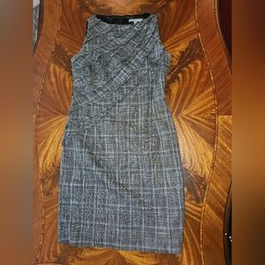 Classiques Entier Black and Gray Textured Dress